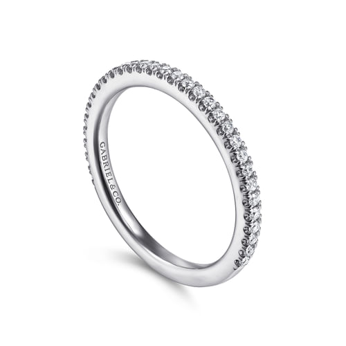 14K White Gold Matching Wedding Band