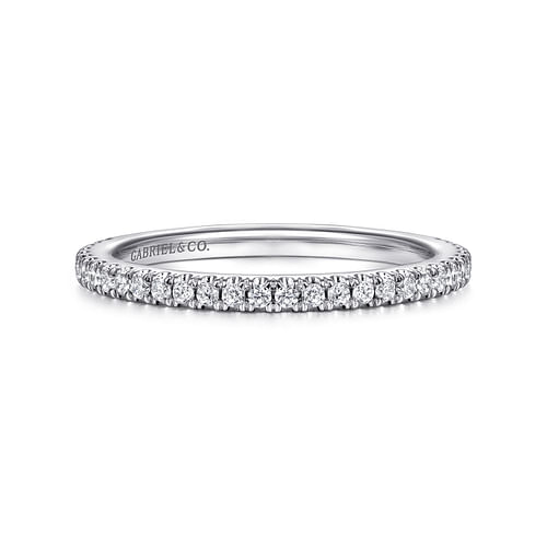 14K White Gold Matching Wedding Band