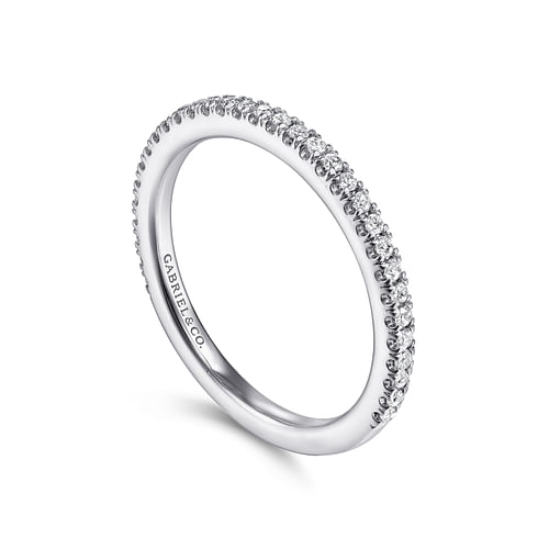 14K White Gold Matching Wedding Band