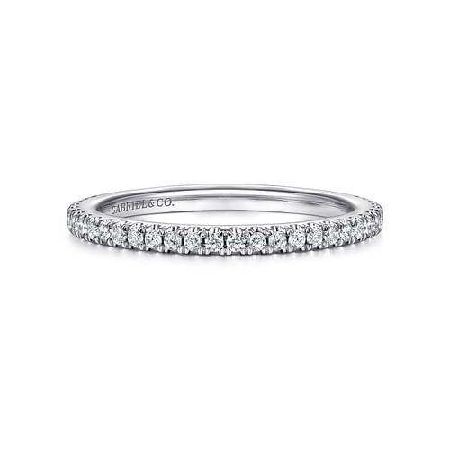 14K White Gold Matching Wedding Band