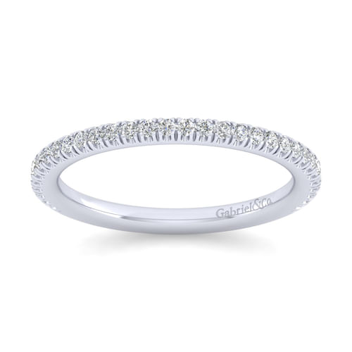 14K White Gold Matching Wedding Band