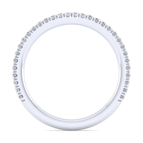 14K White Gold Matching Wedding Band