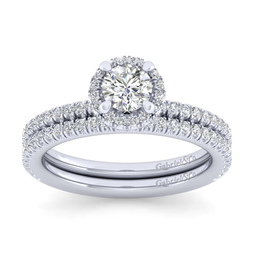 14K White Gold Matching Wedding Band