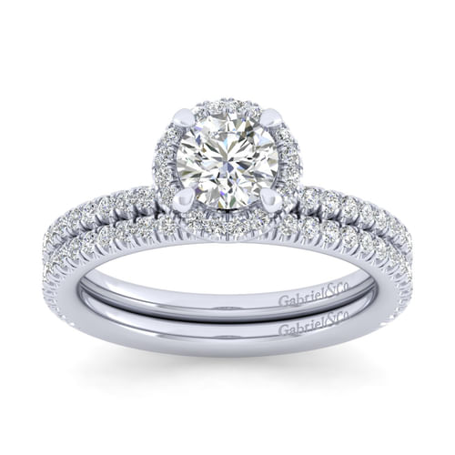 14K White Gold Matching Wedding Band