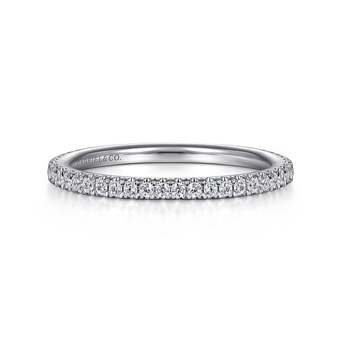 14K White Gold Matching Wedding Band