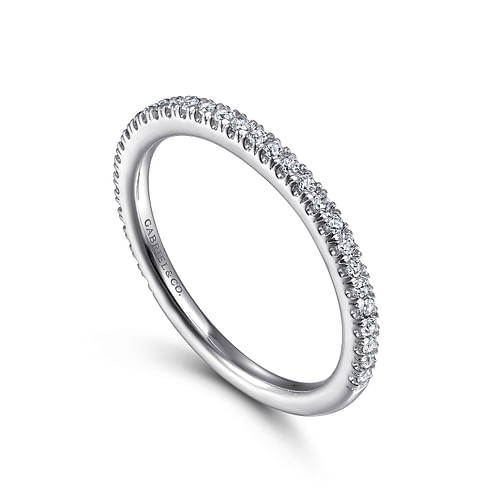 14K White Gold Matching Wedding Band