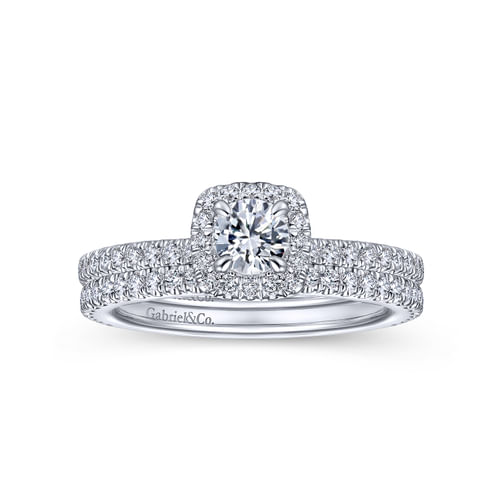 14K White Gold Matching Wedding Band
