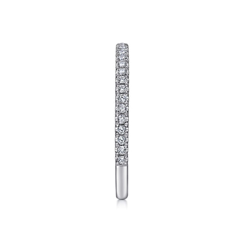 14K White Gold Matching Wedding Band