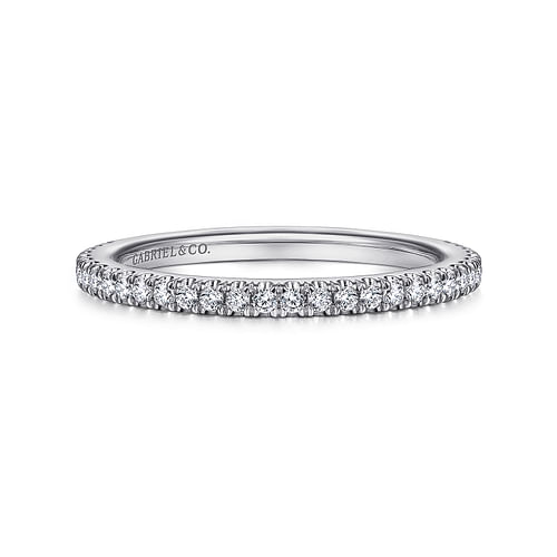 14K White Gold Matching Wedding Band