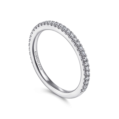 14K White Gold Matching Wedding Band