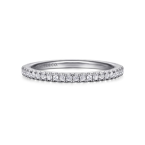 14K White Gold Matching Wedding Band