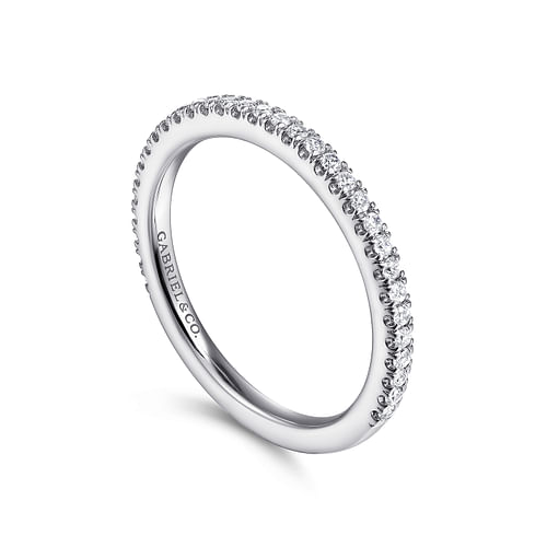 14K White Gold Matching Wedding Band