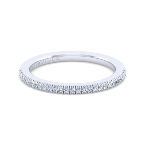 14K White Gold Matching Wedding Band