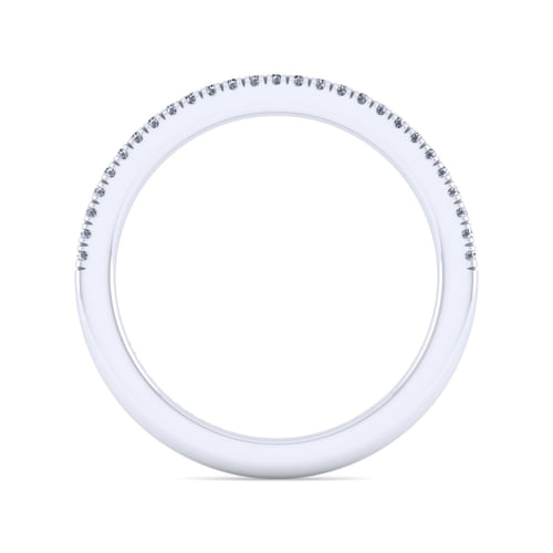 14K White Gold Matching Wedding Band