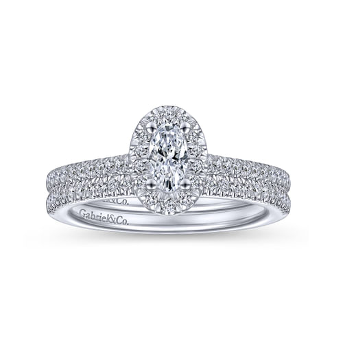 14K White Gold Matching Wedding Band