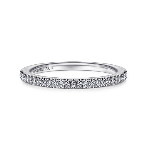 14K White Gold Matching Wedding Band