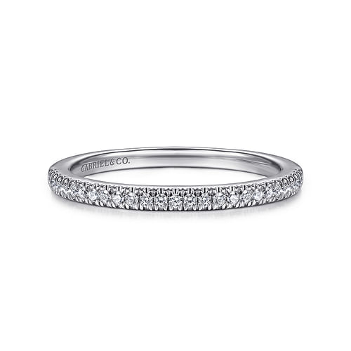 14K White Gold Matching Wedding Band