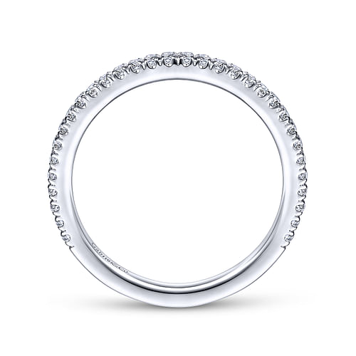 14K White Gold Matching Wedding Band