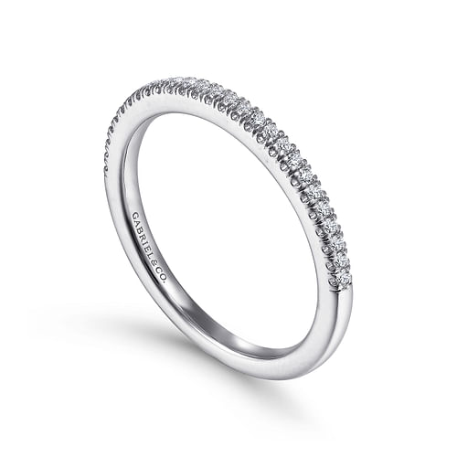 14K White Gold Matching Wedding Band