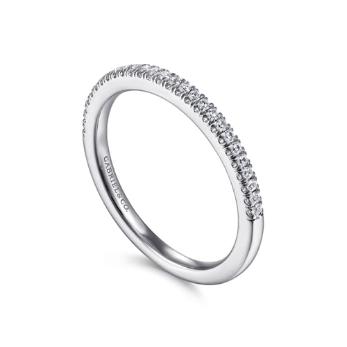 14K White Gold Matching Wedding Band