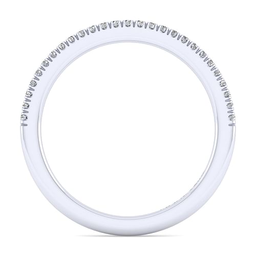 14K White Gold Matching Wedding Band