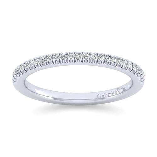 14K White Gold Matching Wedding Band