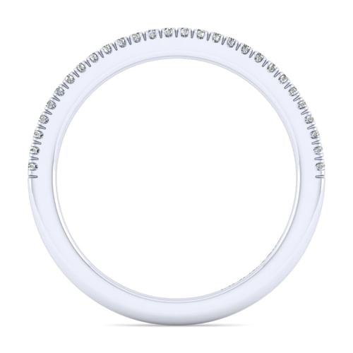 14K White Gold Matching Wedding Band