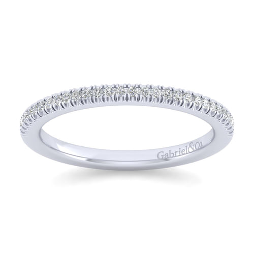 14K White Gold Matching Wedding Band