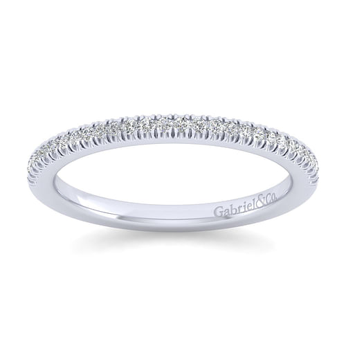 14K White Gold Matching Wedding Band