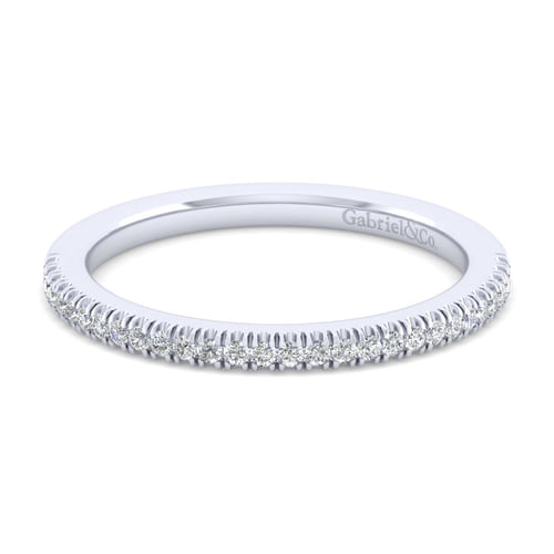 14K White Gold Matching Wedding Band