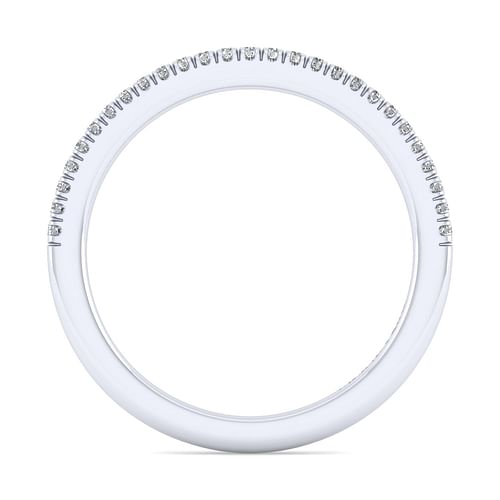 14K White Gold Matching Wedding Band