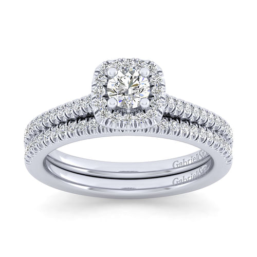 14K White Gold Matching Wedding Band