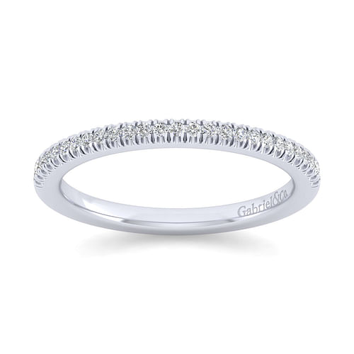 14K White Gold Matching Wedding Band