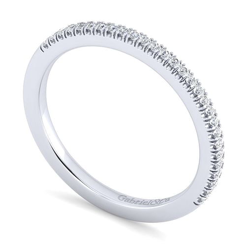 14K White Gold Matching Wedding Band