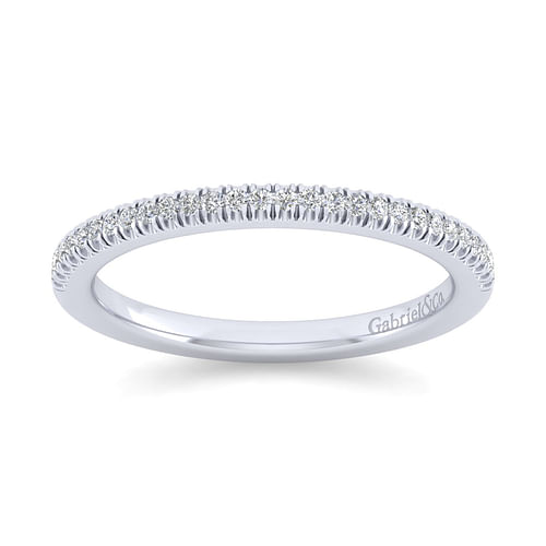 14K White Gold Matching Wedding Band