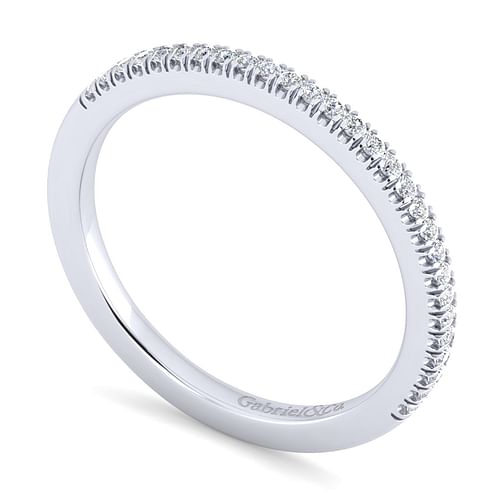 14K White Gold Matching Wedding Band