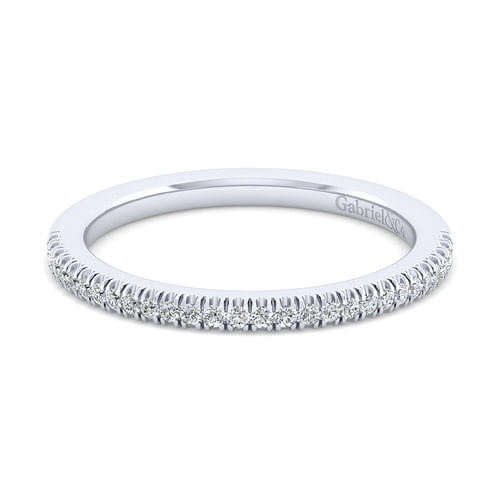 14K White Gold Matching Wedding Band