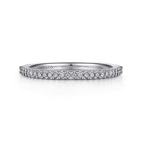 14K White Gold Matching Wedding Band