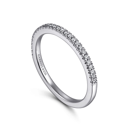 14K White Gold Matching Wedding Band