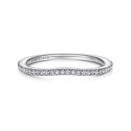 14K White Gold Matching Wedding Band