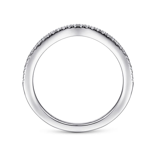 14K White Gold Matching Wedding Band