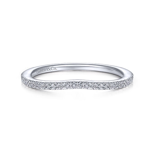 14K White Gold Matching Wedding Band