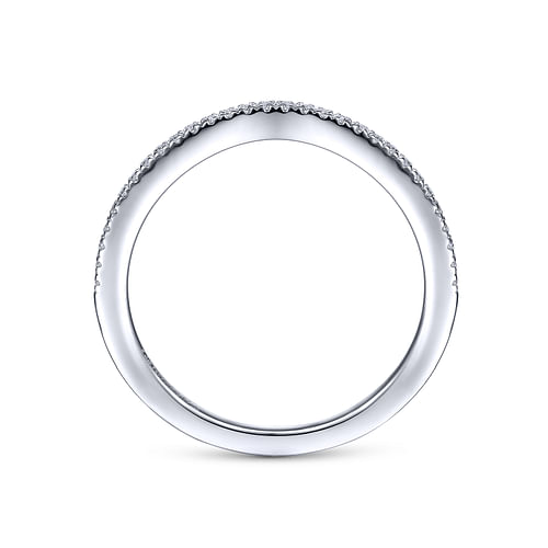 14K White Gold Matching Wedding Band