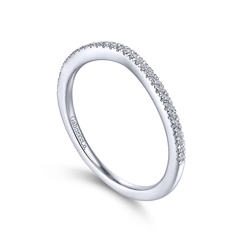 14K White Gold Matching Wedding Band