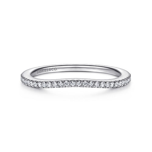 14K White Gold Matching Wedding Band