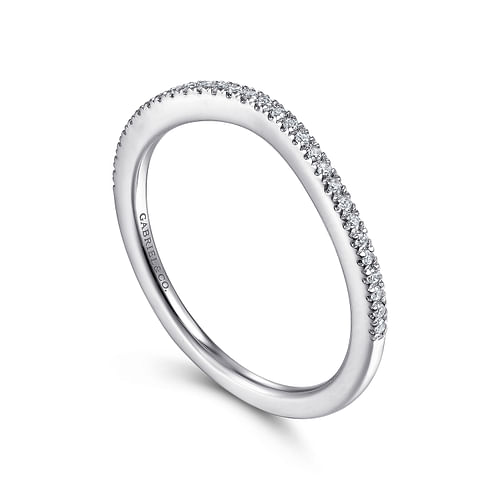 14K White Gold Matching Wedding Band