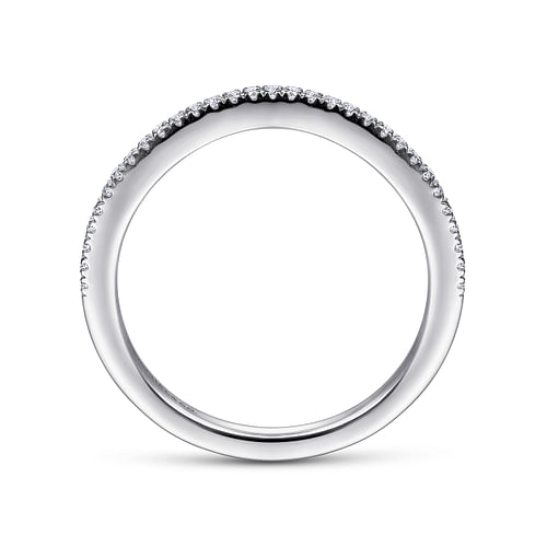 14K White Gold Matching Wedding Band