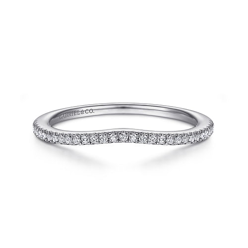 14K White Gold Matching Wedding Band