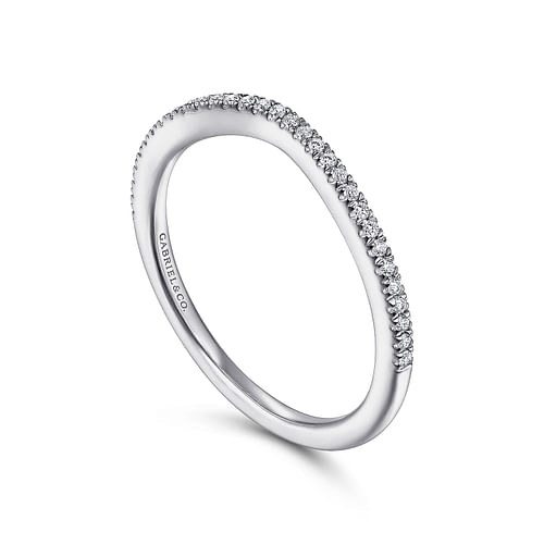 14K White Gold Matching Wedding Band