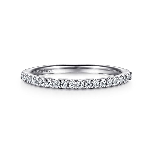 14K White Gold Matching Wedding Band